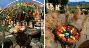 Святкова фотозона у центрі Чернівців