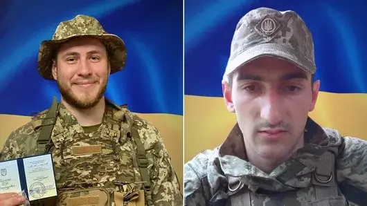 Загиблі військові Сергій Присакар та Дмитро Радіца