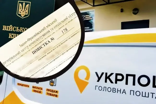 Повістки "Укрпоштою"