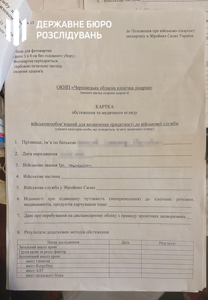 На Буковині глава ВЛК за 10 тисяч доларів підписував "липові" довідки
