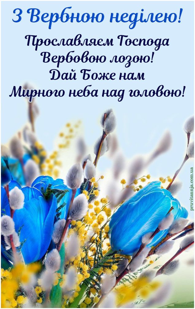 Вербна неділя 2025: привітання