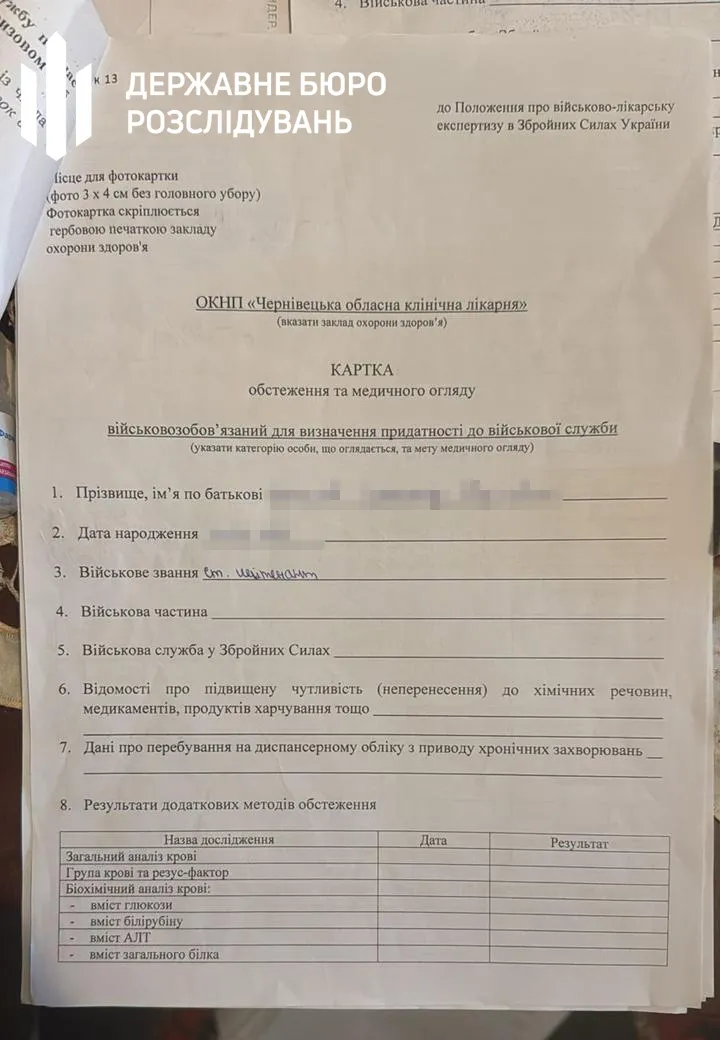 На Буковині глава ВЛК за 10 тисяч доларів підписував "липові" довідки