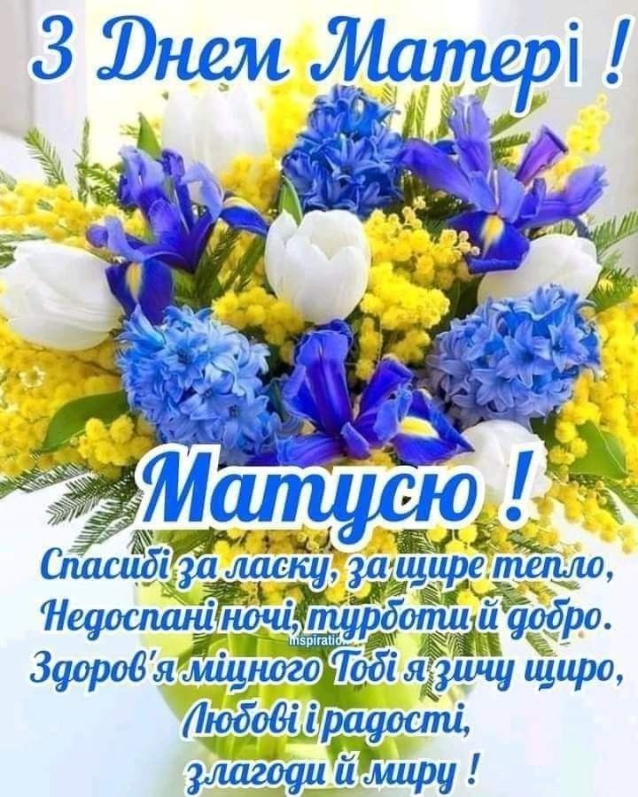 Привітання з Днем матері 