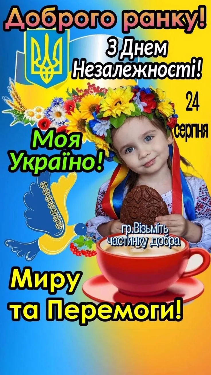 З Днем Незалежності України 2025: привітання