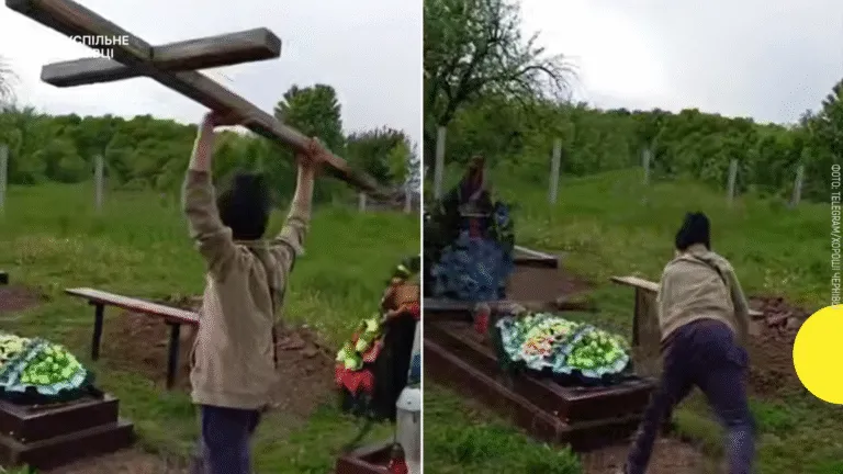 П'яні діти трощили могилу на Буковині: поліція встановила шістьох причетних