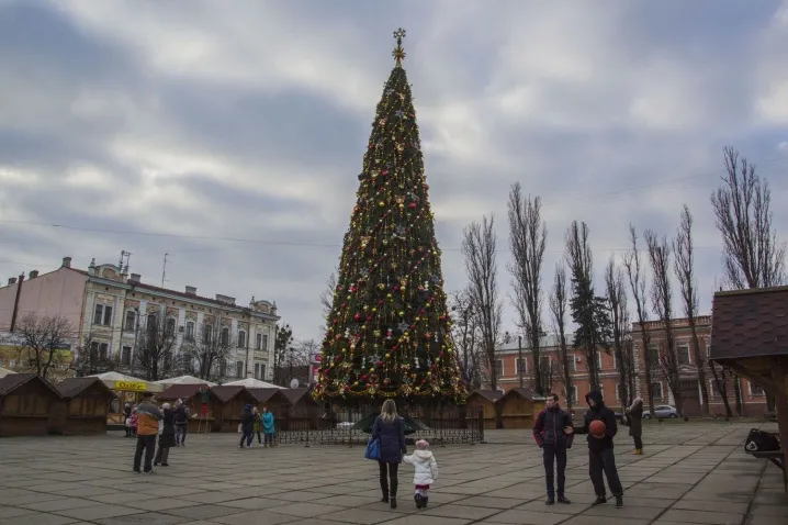 Головна ялинка в Чернівцях, 2015 рік 