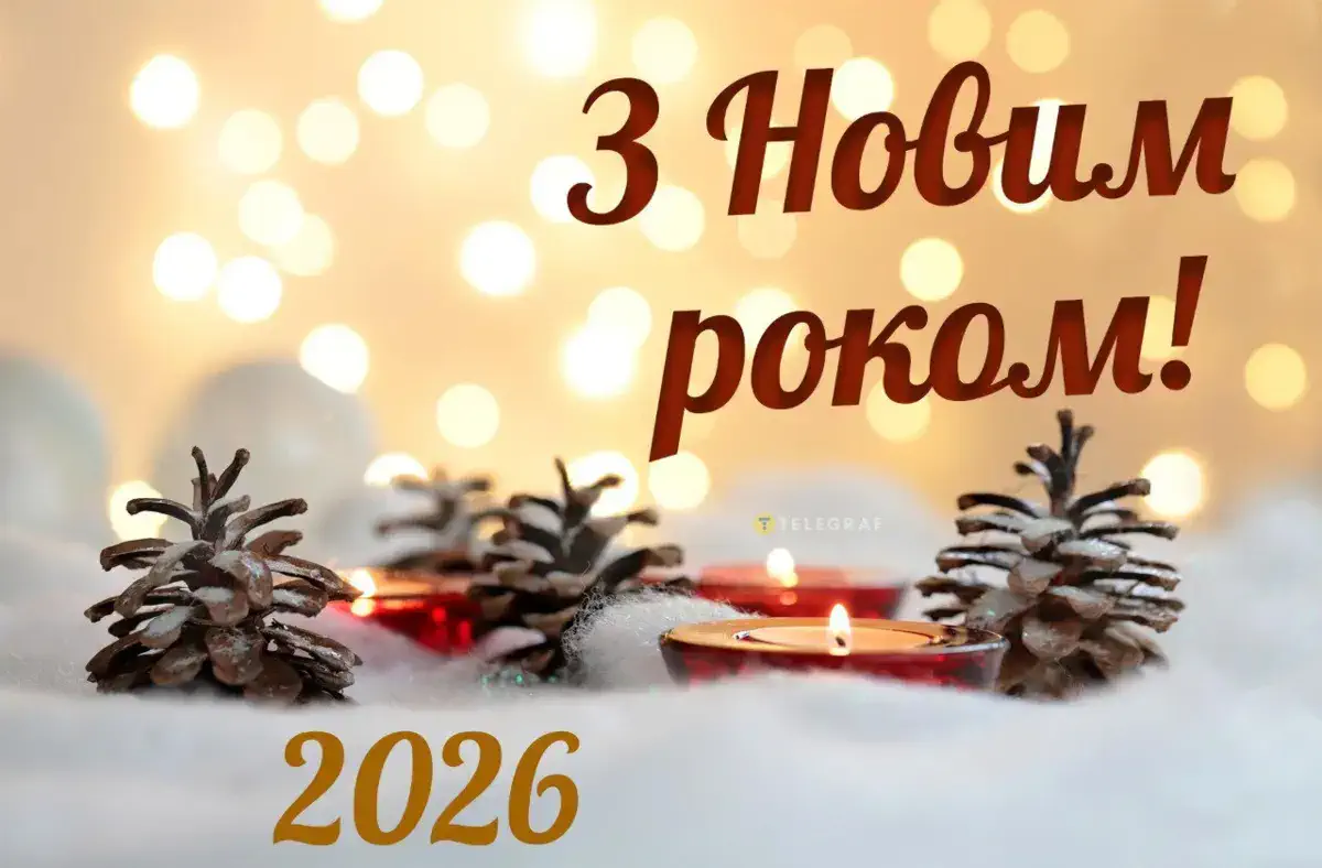 З наступаючим Новим роком 2026: найкрасивіші картинки, листівки та щирі вітання