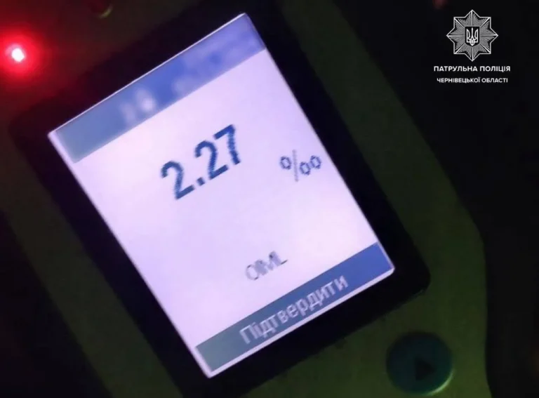 У 11 разів більше норми: під Чернівцями патрульні зупинили нетверезого далекобійника