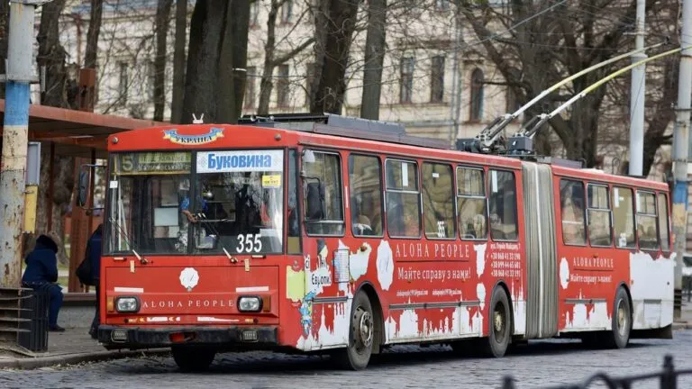 У центрі Чернівців раптово зупинилися тролейбуси через аварію