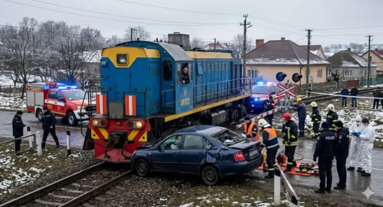 Локомотив розчавив авто ТЦК на переїзді
