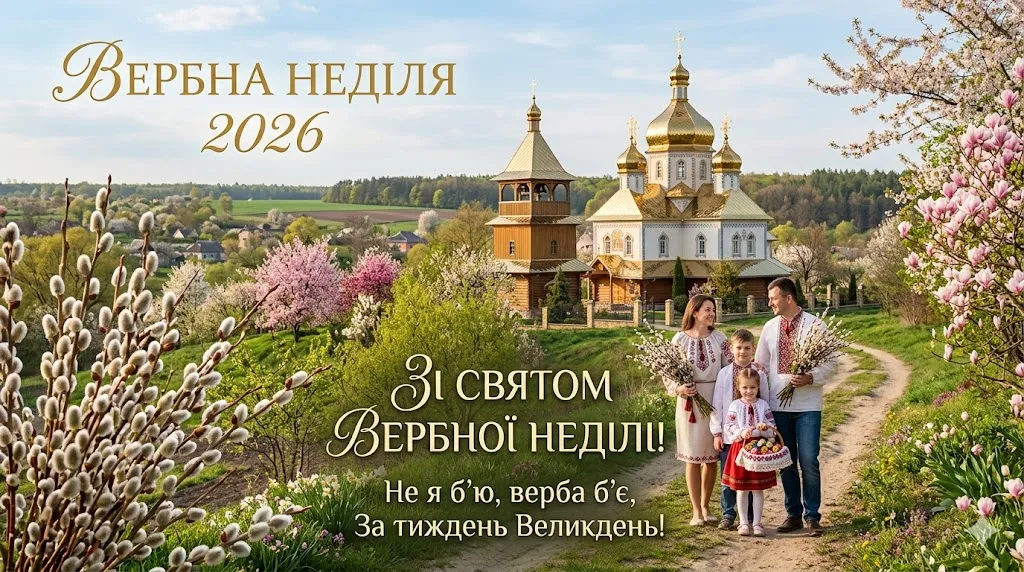 З Вербною неділею 2026: дата, традиції, народні назви та найкращі привітання в прозі та картинках