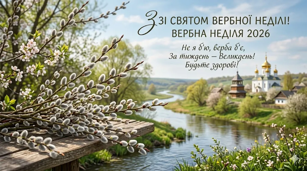 З Вербною неділею 2026: дата, традиції, народні назви та найкращі привітання в прозі та картинках