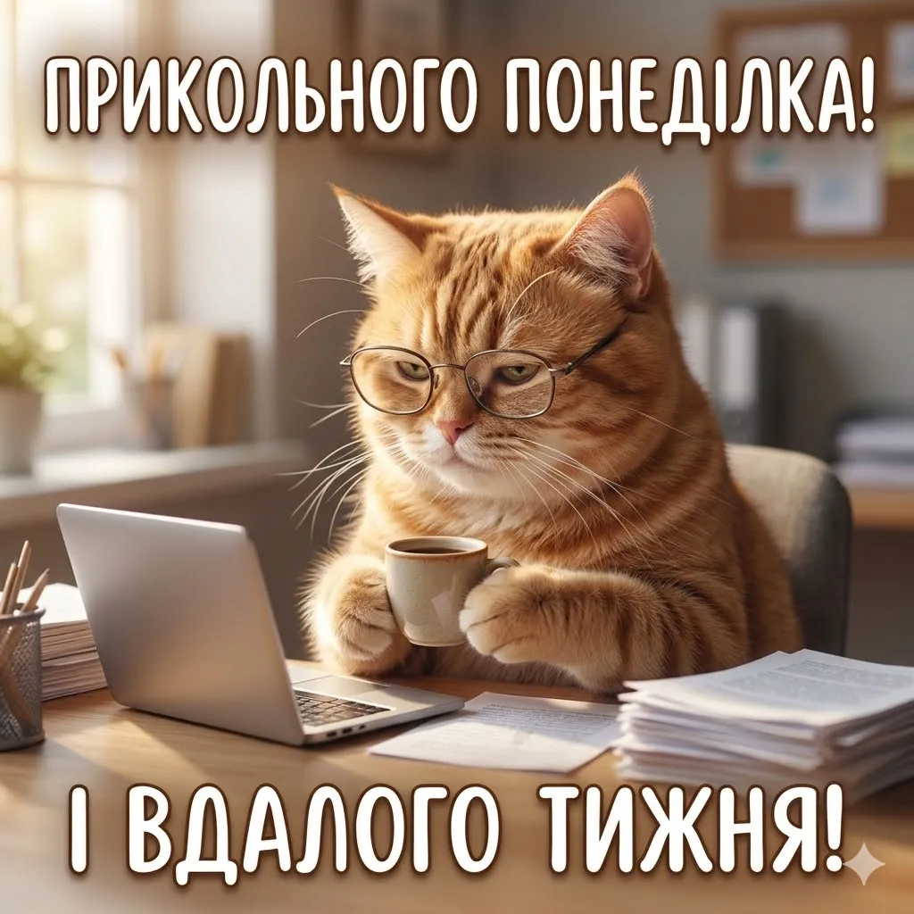 Гарного понеділка та вдалого тижня: картинки, листівки та привітання у прозі