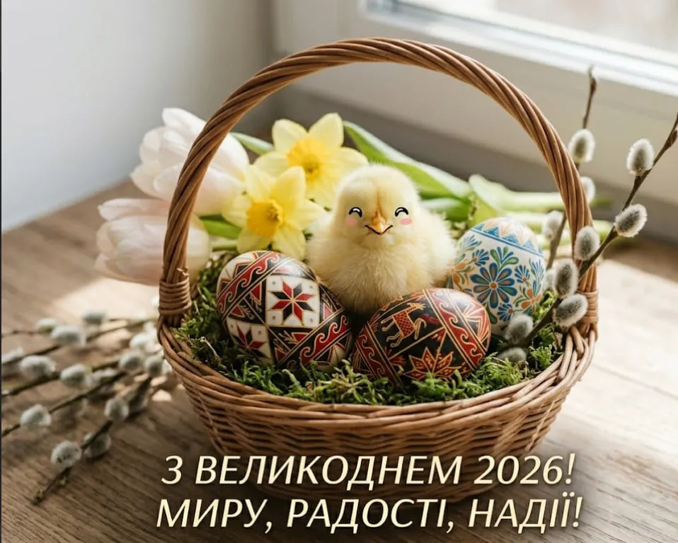 Великдень 2026: картинки, листівки та красиві привітання українською