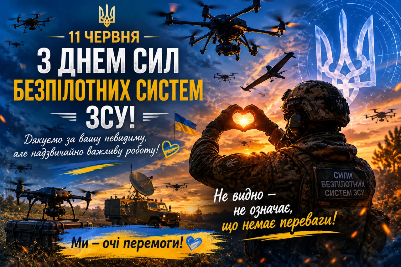 День Сил безпілотних систем ЗСУ 11 червня: красиві привітання, патріотичні картинки та листівки