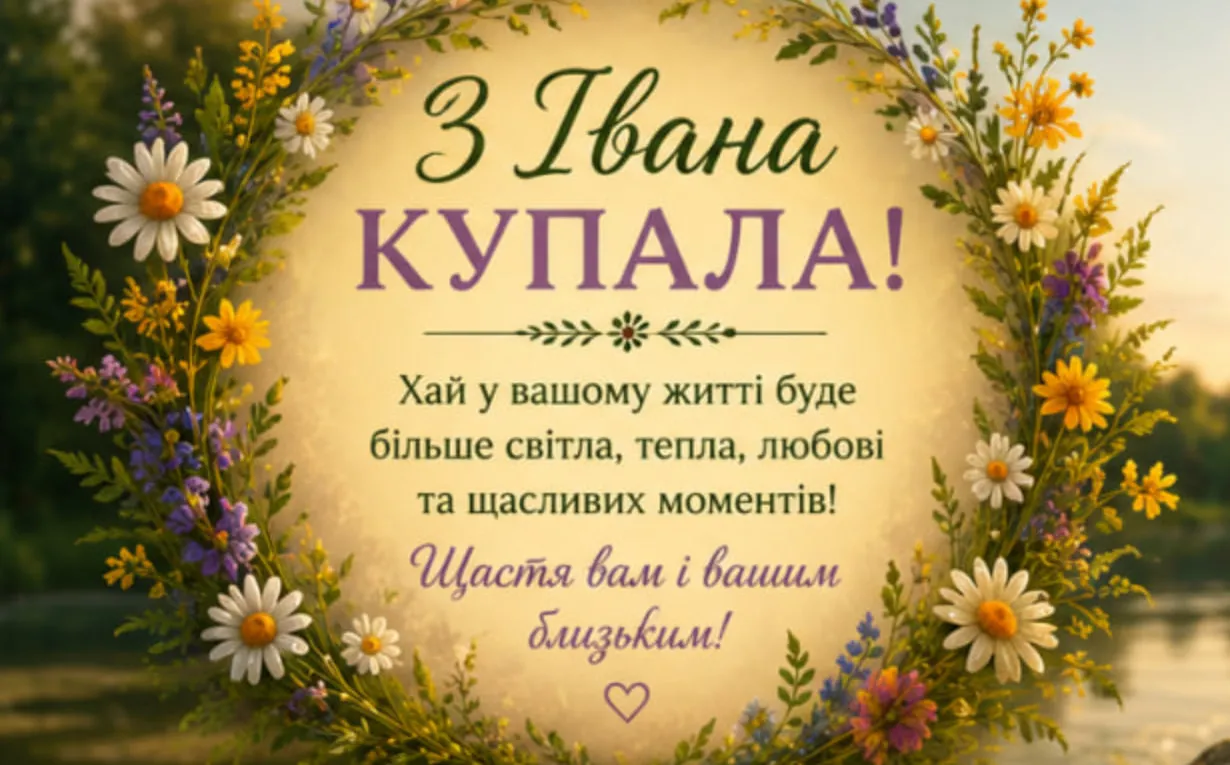 Івана Купала 2026: вітання у прозі та красиві листівки