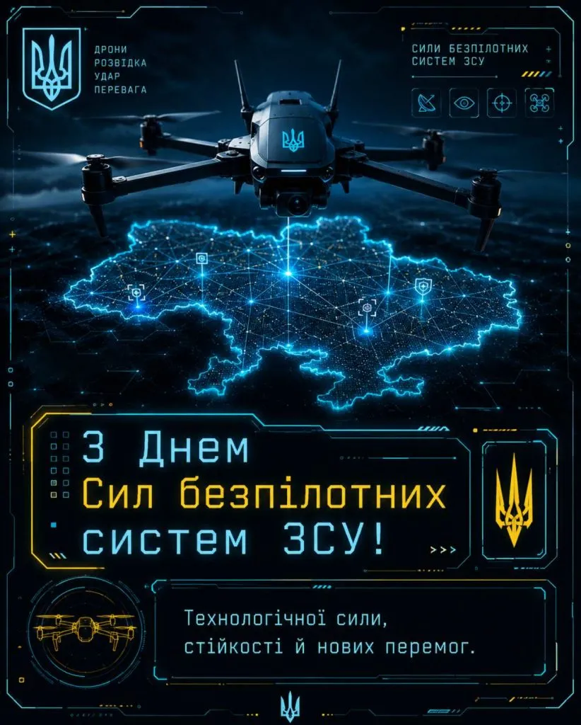 День Сил безпілотних систем ЗСУ 11 червня: красиві привітання, патріотичні картинки та листівки