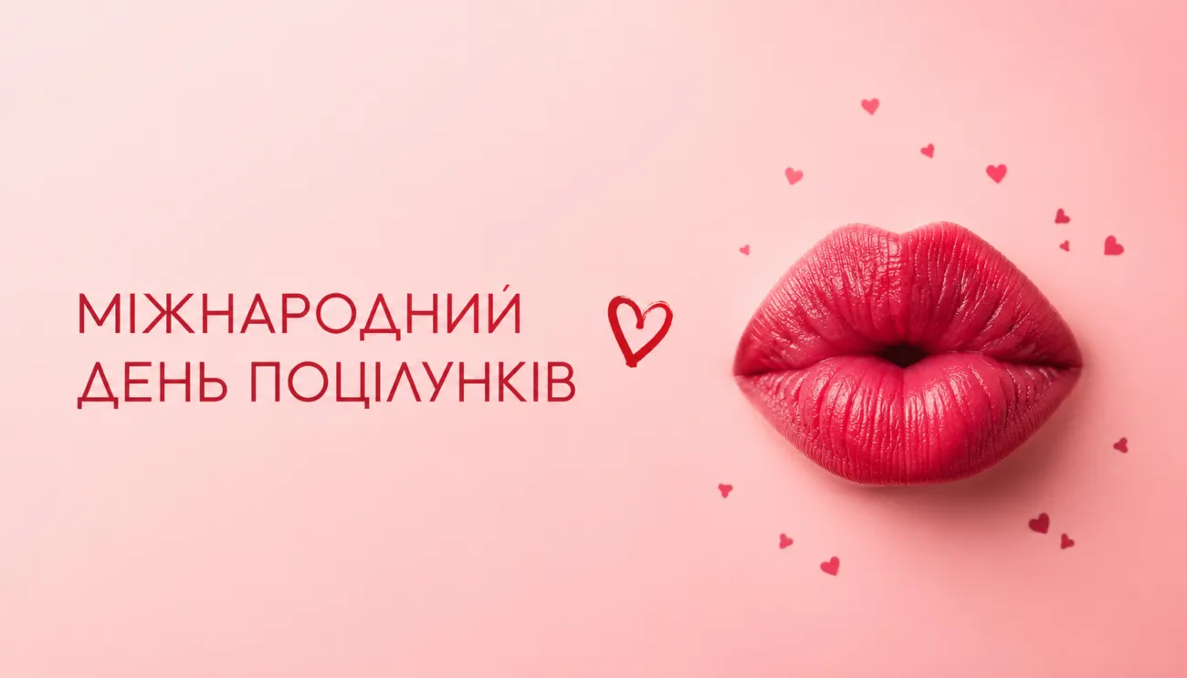 Міжнародний день поцілунків 6 липня 2026: красиві привітання і листівки для коханих