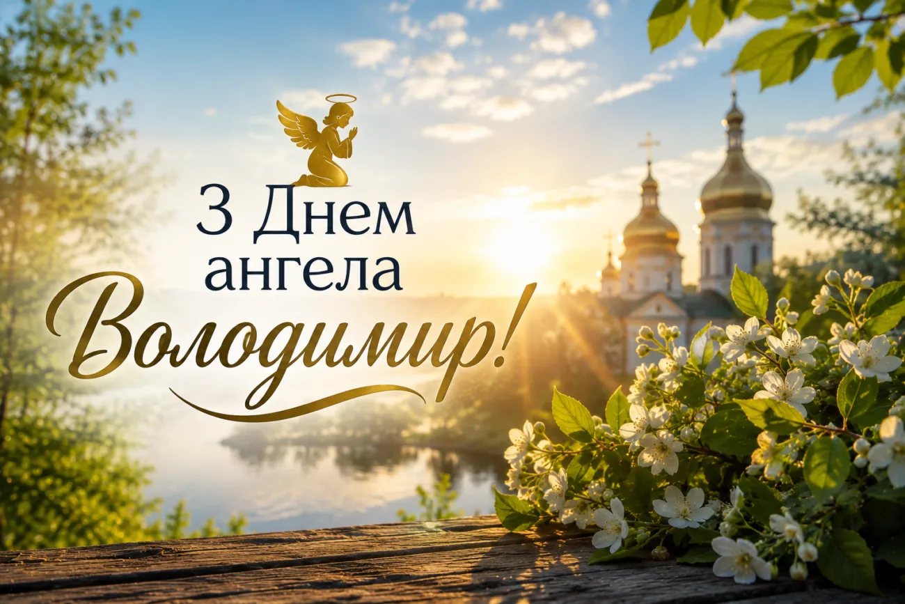 День ангела Володимира 2026: привітання з іменинами та красиві листівки День ангела Володимира 2026: привітання з іменинами та красиві листівки