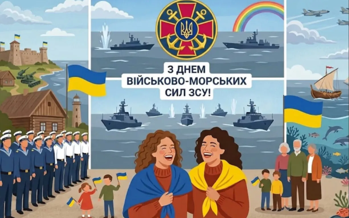 Привітання з Днем Військово-Морських Сил ЗСУ 2026: красиві картинки та щирі слова до сліз