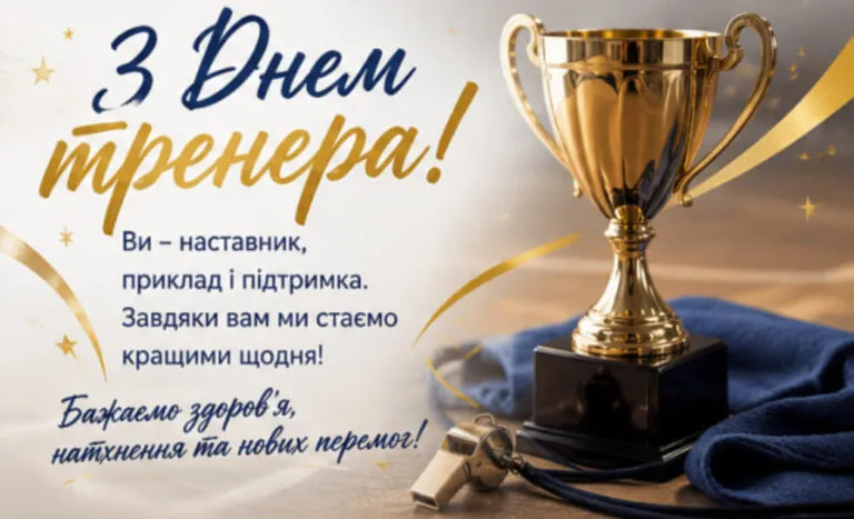 День тренера 2026: щирі привітання та красиві листівки