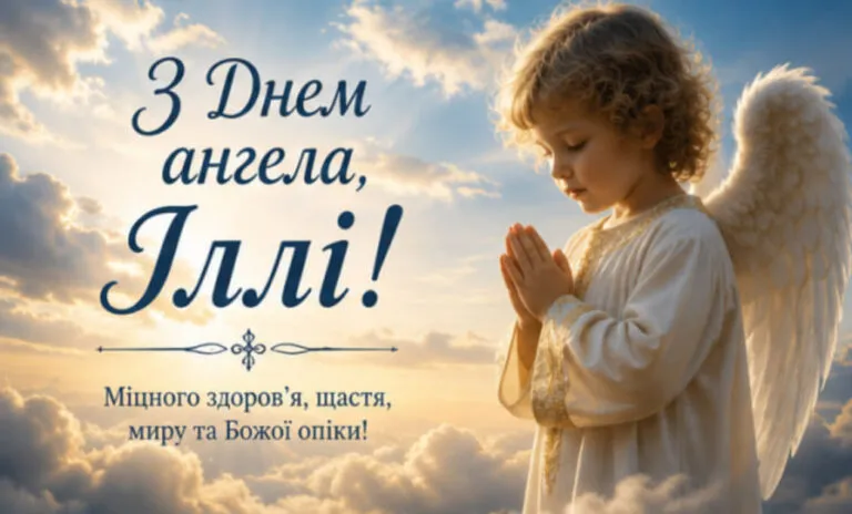 День ангела Іллі 2026: щирі привітання та красиві листівки