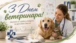Привітання з Днем ветеринара 2026: красиві картинки та щирі слова до свята