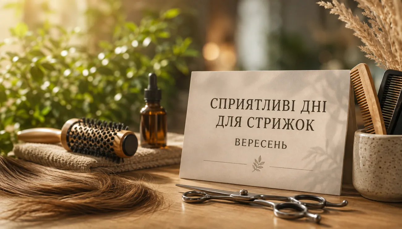 Місячний календар стрижок на вересень 2026: коли стригтися для росту волосся