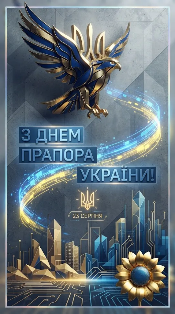 День прапора України 2026: красиві привітання, картинки, листівки та історія свята 23 серпня