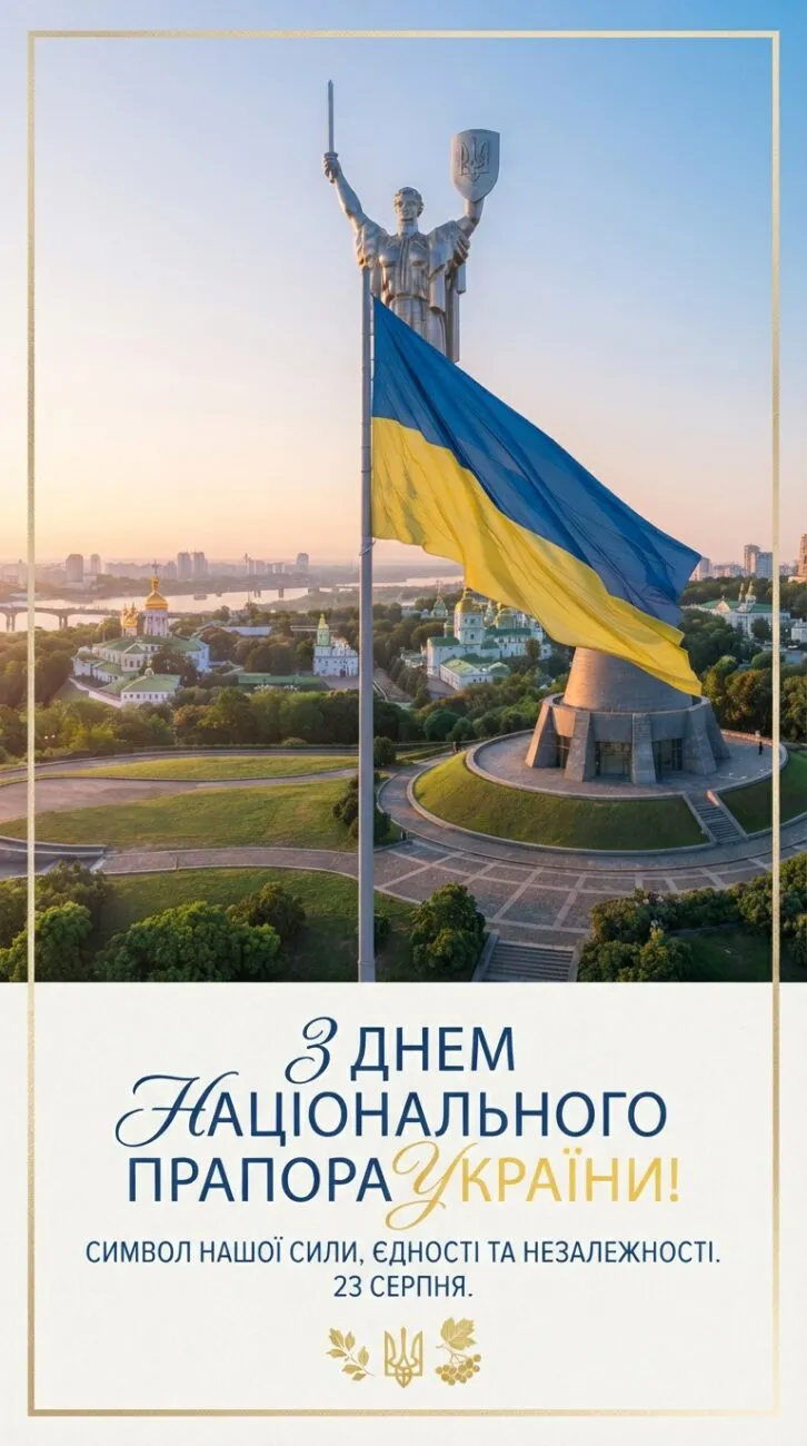 День прапора України 2026: красиві привітання, картинки, листівки та історія свята 23 серпня