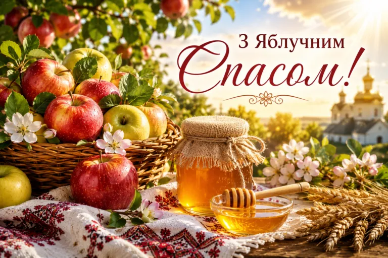 Яблучний Спас 2026: гарні привітання зі святом, традиції та красиві картинки українською
