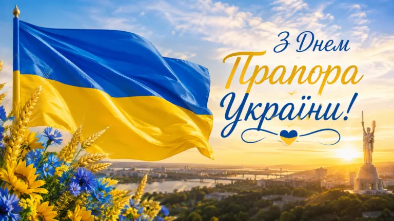 День прапора України 2026: красиві привітання, картинки, листівки та історія свята 23 серпня