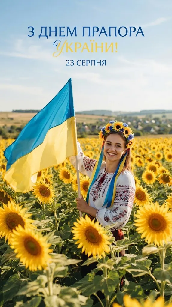 День прапора України 2026: красиві привітання, картинки, листівки та історія свята 23 серпня