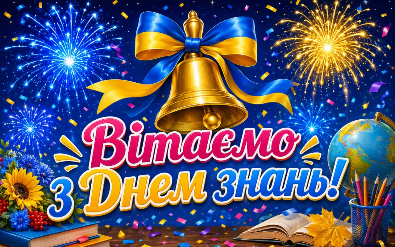 Привітання з 1 вересня — Днем знань: привітання в прозі учням вчителям та батьками, красиві картинки та листівки 
