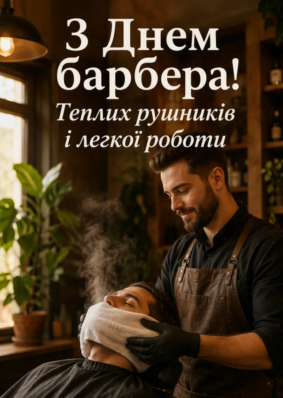 Привітання з Днем барбера, 16 вересня, 2026: в прозі, своїми словами + красиві картинки та листівки