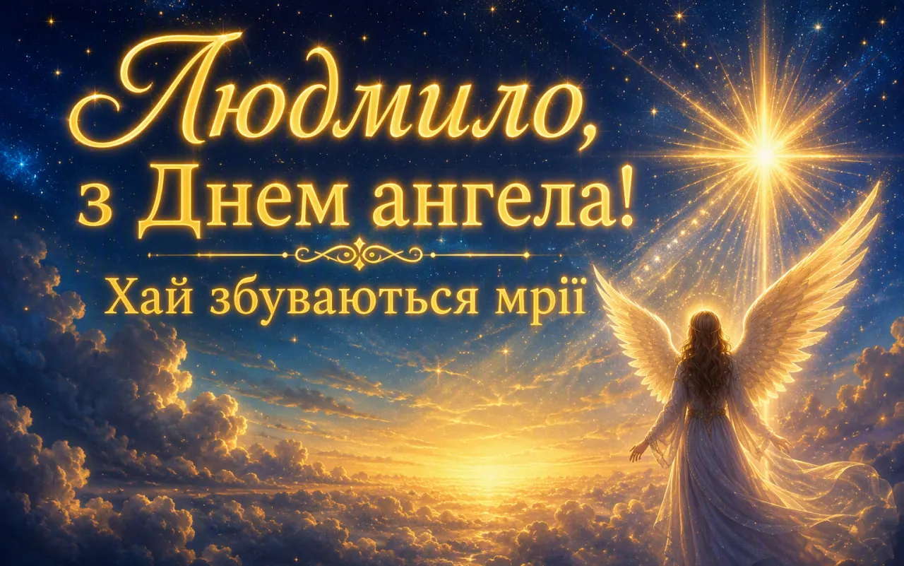 День ангела Людмили 2026: привітання в прозі, короткі смс + красиві листівки