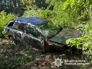 ДТП на Буковині: молодий водій не впорався з кермом та влетів у кювет