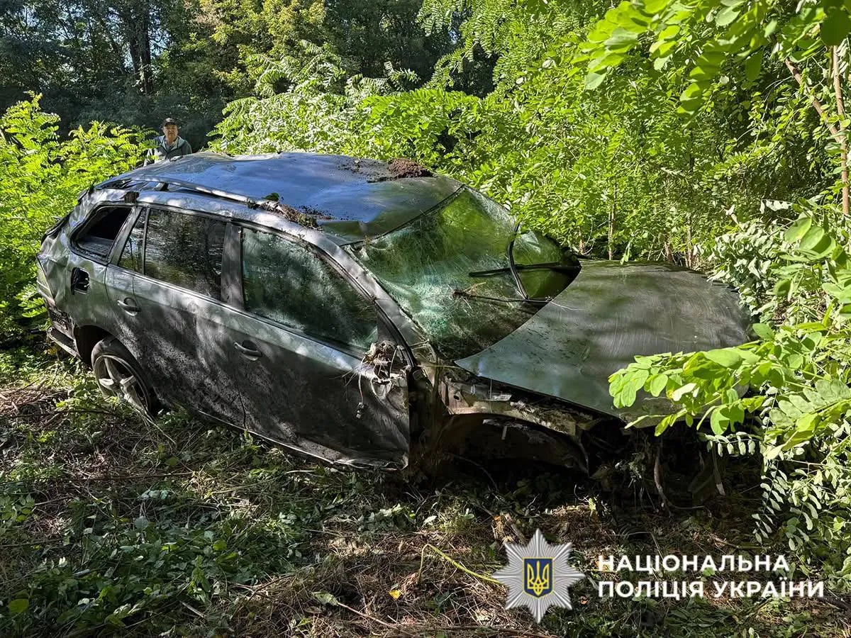 ДТП на Буковині: молодий водій не впорався з кермом та влетів у кювет