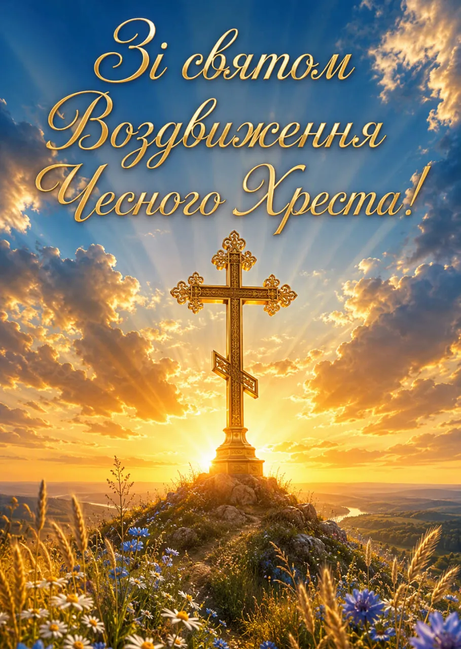 Воздвиження Хреста Господнього 2026: коли святкують, традиції та привітання зі святом