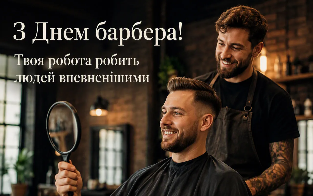 Привітання з Днем барбера, 16 вересня, 2026: в прозі, своїми словами + красиві картинки та листівки