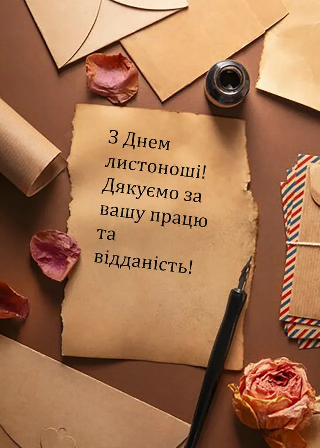 Привітання з Всесвітнім днем пошти та Днем листоноші 2026: в прозі, своїми словами та красиві лмстівки